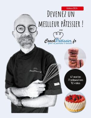 Ce livre est le prolongement de mes cours de pâtisserie à votre domicile et conserve le même objectif : vous permettre de devenir un meilleur pâtissier. Mon parcours - d'amateur éclairé à celui de jeune professionnel - rend cet ouvrage accessible aussi bien aux débutants, désireux d'acquérir les bases de la pâtisserie française, qu'aux pâtissiers plus expérimentés qui souhaitent découvrir les techniques d'un titulaire du CAP pâtissier. L'ouvrage contient 47 recettes de classiques de la pâtisserie française, du baba au rhum à la tarte Tatin en passant par le Paris-Brest ou encore le fraisier. Grâce à ces recettes, vous allez apprendre à réaliser 77 préparations de base (biscuits, crèmes, ou encore glaçage miroir). Les fiches recettes ont été spécialement étudiées pour vous faciliter l'apprentissage avec notamment la présence d'un QR Code (ou lien « Vidéo(s) » au-dessus du QR Code sur la version eBook) renvoyant aux vidéos des différentes préparations composant la recette.