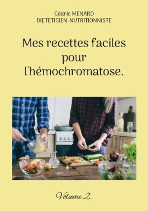 Cet ouvrage est dédié à toutes les personnes souffrant d'hémochromatose, et il offre aux détenteurs de l'ouvrage du même auteur : " Quelle alimentation pour l'hémochromatose ? " un ouvrage totalement complémentaire. De nombreuses recettes à base de poisson, de viande, de légume vert, de féculent, ainsi que des desserts gourmands, vous sont proposés, toutes et tous plus faciles les uns que les autres à élaborer, vous permettant ainsi de mieux gérer l'alimentation spécifique que votre hémochromatose exige. Deux semaines de menus adaptés et totalement inédits, incluant les recettes proposées au sein de l'ouvrage, vous sont également proposées.