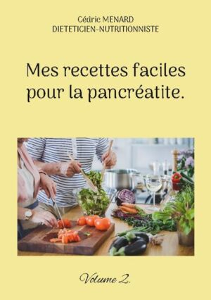 Cet ouvrage est dédié à toutes les personnes souffrant de pancréatite, et il offre aux détenteurs de l'ouvrage du même auteur : " Quelle alimentation pour la pancréatite ? " un ouvrage complémentaire. De nombreuses recettes à base de poisson, de viande, de légume vert, de féculent, ainsi que des desserts gourmands, vous sont proposés, toutes et tous plus faciles les uns que les autres à élaborer, vous permettant ainsi de mieux gérer l'alimentation spécifique que votre pancréatite exige. Deux semaines de menus adaptés et totalement inédits, incluant les recettes proposées au sein de l'ouvrage, vous sont également proposées.