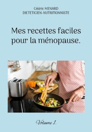 Cet ouvrage est dédié à toutes les femmes ménopausées, et il offre aux détentrices de l'ouvrage du même auteur : " Quelle alimentation après la ménopause ? " un ouvrage complémentaire. De nombreuses recettes à base de poisson, de viande, de légume vert, de féculent, ainsi que des desserts gourmands, vous sont proposés, toutes et tous plus faciles les uns que les autres à élaborer, vous permettant ainsi de mieux gérer l'alimentation spécifique que votre ménopause exige. Deux semaines de menus adaptés et totalement inédits, incluant les recettes proposées au sein de l'ouvrage, vous sont également proposées.