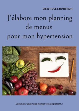 Élaborez vous-même vos menus adaptés à votre hypertension ! Retrouvez des conseils diététiques fondamentaux concernant votre hypertension, qui vous permettront d'élaborer vos repas très facilement et sans risque d'erreur nutritionnelle en complétant chaque semaine, selon vos goûts et vos envies, un programme de menus prérempli par Cédric MENARD, diététicien-nutritionniste. Une référence dans le domaine de la diététique !