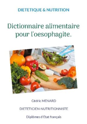 Quel est l'intérêt nutritionnel du hareng avec mon oesophagite ? Puis-je consommer du foie de veau ? Et la cerise confite me sera-t-elle préjudiciable ? D'un simple coup d'oeil, ce dictionnaire alimentaire répondra à vos interrogations concernant la diététique idéale pour votre oesophagite. Classés par ordre alphabétique, près de 3000 aliments sont notés selon leur intérêt nutritionnel : protecteur et bénéfique, neutre, plus ou moins déconseillé ou très vivement déconseillé (voire interdit). Une référence dans le domaine de la diététique !