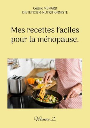 Cet ouvrage est dédié à toutes les femmes ménopausées, et il offre aux détentrices de l'ouvrage du même auteur : " Quelle alimentation après la ménopause ? " un ouvrage complémentaire. De nombreuses recettes à base de poisson, de viande, de légume vert, de féculent, ainsi que des desserts gourmands, vous sont proposés, toutes et tous plus faciles les uns que les autres à élaborer, vous permettant ainsi de mieux gérer l'alimentation spécifique que la ménopause exige. Deux semaines de menus adaptés et totalement inédits, incluant les recettes proposées au sein de l'ouvrage, vous sont également proposées.