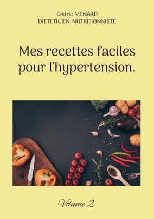 Cet ouvrage est dédié à toutes les personnes souffrant d'hypertension, et il offre aux détenteurs de l'ouvrage du même auteur : " Quelle alimentation pour l'hypertension ? " un ouvrage complémentaire. De nombreuses recettes à base de poisson, de viande, de légume vert, de féculent, ainsi que des desserts gourmands, vous sont proposés, toutes et tous plus faciles les uns que les autres à élaborer, vous permettant ainsi de mieux gérer l'alimentation spécifique que votre hypertension exige. Deux semaines de menus adaptés et totalement inédits, incluant les recettes proposées au sein de l'ouvrage, vous sont également proposées.