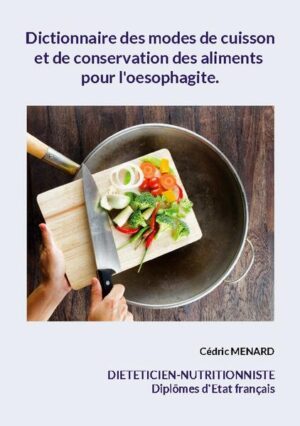 Comment cuisiner parfaitement le cabillaud avec la ménopause ? Est-il plus adapté de le cuisiner grillé, en braisé, en meunière, en beignet... ? Et la cerise, me sera-t-il plus préjudiciable de la consommer confite, en confiture, ou en beignet... ? Et concernant le chou-fleur ? La viande de boeuf ? La pomme de terre... ? D'un simple coup doeil, ce dictionnaire des aliments répondra à vos interrogations concernant les modes de cuisson et/ou de conservation des aliments à favoriser ou à plus ou moins éviter avec une oesophagite. Classés par ordre alphabétique, tous les aliments de l'alimentation courante sont notés selon leurs modes de cuisson (en meunière, en braisé, grillé, poché, en ragoût, etc.) mais également selon leurs modes de conservation (en saumure, au sirop, surgelé, fumé, etc.) de la façon suivante : plus ou moins positive, neutre, plus ou moins déconseillé, vivement déconseillé et enfin très vivement déconseillé voire interdit. Une référence dans le domaine de la diététique !