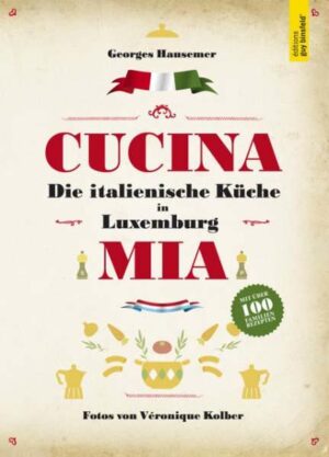 Cucina mia versammelt über 100 Familienrezepte, die von den italienischen Einwanderern nach Luxemburg gebracht und über mehrere Generationen bis heute bewahrt wurden. Neben traditionellen und modernen, bekannten und weniger bekannten Spezialitäten - von gefüllten Auberginen über Spanferkel bis hin zu Zabaione und hausgemachtem Limoncello - stellt Cucina mia all jene mammas und nonnos vor, die Véronique Kolber und Georges Hausemer in ihre Küchen einluden, ihnen ihre Fotoalben öffneten und ihre liebsten Rezepte nicht nur verraten, sondern auch speziell für dieses Werk zubereitet haben. Den südländischen Nachbarn und ihren kulinarischen Köstlichkeiten will “Cucina mia” ein bescheidenes Denkmal setzen. Zudem trägt es dazu bei, dass nicht nur die Gerichte der italienischen Immigranten, sondern auch ihre Geschichte und Geschichten für die Zukunft erhalten bleiben.