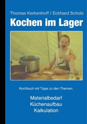 Ein Lagerkochbuch aus der Pfadfinderpraxis, das besonders für große und sehr große Gruppen gut geeignet ist. Das perfekte Kochbuch für alle, die für 30 Personen oder mehr preiswert und gut kochen wollen. Alle Gerichte sind mehrfach in Zeltlagern ausprobiert worden. Die vorgeschlagenen Rezepte sind mit Hilfe der Anleitungen im Kochbuch einfach zu kochen. Grosses Gewicht wird in dem Buch, neben vielen Rezepten, auch auf wichtige Randbereiche des Kochens gelegt. Hierzu zählen insbesondere: • •Detaillierte Materiallisten mit denen die Materialbeschaffung sicher klappt • •Checklisten für Einkauf, Kalkulation und Abrechnung • •Einkaufslisten, die individuell angepasst werden können • •Kalkulationshilfen für die Abrechnung von Zeltlagern und anderen Freizeiten • •Formulare für den täglichen Einsatz im Jugendlager • •Einkaufstipps Gekocht wird in diesem Lagerkochbuch mit Gas. Auf den ersten Seiten des Kochbuches werden detaillierte Hinweise für die Ausstattung einer Lagerküche bis hin zur Grundrissplanung gegeben. Im Anschluss folgen Hinweise zur Einkaufsplanung. Sicherlich ein ganz besonderes Highlight ist das ausführlich beschriebene und zusätzlich erhältliche Kalkulationsprogramm zur kompletten Menüplanung und Kalkulation. Das Programm erstellt selbständig Einkaufslisten, Rezepte und gibt einen ausführlichen Überblick über die Gesamtkosten. Problemlos können weitere eigene Rezepte hinzugefügt werden. Mit dem Programm können alle Gerichte und Mengen kinderleicht an die tatsächlich in der jeweiligen Gruppe benötigten Mengen angepasst werden. Bereits vor Beginn der Gruppenfreizeit kann damit eine Gesamtkostenplanung zur Lagerkostenkalkulation erstellt werden. Inhaltsverzeichnis: Wie umfangreich das Kochbuch ist zeigt das folgende Inhaltsverzeichnis: • Kochen mit und für Gruppen macht Spaß • Ausrüstungsplanung • Küchenaufbau • Einkaufsplanung • PC-Programm zur Kosten- und Mengenplanung • Gesamtkosten Kalkulation • Generelle Arbeitsabläufe und Tipps • Infektionsschutzgesetz • Lagerbauten zum Kochen • Grundnahrungsmittel • Eierspeisen • Getränke • Frühstück • Abendessen • Mittagessen • Nachtisch oder Essen für warme Tage • Essen vom und am Lagerfeuer • Salate • Tourverpflegung • Selbstverpflegung • Gebete und Lieder zum Essen • Grundregeln der Zusammenarbeit im Sommerlager • Formulare im Lager