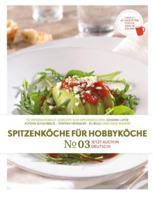 52 Rezepte aus aller Welt von Meisterköchen wie Molekularmeister Ferran Adria El Bulli oder der deutschen Sternefraktion mit Alfons Schuhbeck, Johann Lafer sowie Steffen Henssler sind jetzt in einem neuen Kochbuch vereint: „Spitzenköche für Hobbyköche“. Der Reinerlös aus dem Verkauf von „Spitzenköche für Hobbyköche" kommt dem World Food Programme (WFP) zu Gute. Konkret fließt das Geld in dessen Schulspeisungsprogramm in Malawi: Pro verkauftem Kochbuch werden dort 40 Kinder eine nahrhafte Mahlzeit erhalten. Seit 2003 ist TNT offizieller Partner des World Food Programme der Vereinten Nationen (WFP). Unterstützung leistet die weltweit agierende Unternehmensgruppe seither nicht nur mit ihrem logistischen Know-how, sondern auch mit Spendenaktionen. So entstand auch die Idee, ein hochwertiges Kochbuch zu Gunsten des WFP aufzulegen. In den Niederlanden sind die ersten beiden Editionen auf die obersten Plätze der Bestseller-Listen geklettert. Die dritte Auflage ist nun erstmals auch auf Deutsch zu haben.