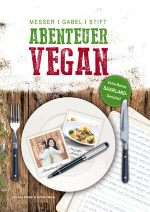 Wer glaubt, Veganer essen nur noch Möhren, hat sich schwer getäuscht. Wie vielseitig, raffiniert und lecker die vegan Küche sein kann, zeigen die Rezepte in "Messer, Gabel, Stift - ABENTEUER VEGAN". Ganz ohne Fleisch, Eier, Milch und Honig kommt der Genießer und sein Gaumen voll auf seine Kosten. Doch nicht nur das, wer den Mut besitzt und das "Abenteuer VEGAN" wagt, wird viel Neues, Skurriles und Lustiges erleben. Dieses Buch ist gespickt mit Abenteuern und Anekdoten der Autorinnen, was man als Veganer und Neueinsteiger erleben darf. Dazu gibt es viele praktische Tipps, die den Einstieg in die vegan Küche erleichtern. Viel Freude beim Lesen, Lachen und Kochen!