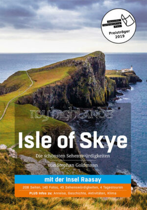 Der Reiseführer zeigt die wichtigsten Sehenswürdigkeiten auf der Isle of Skye und der benachbarten Insel Raasay. Er Wurde mit dem Deutschen Selfpublishing-Preis 2019 ausgezeichnet. Dort