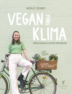 Das Vegane Kochbuch nach Saison und mit Klima-Rechner. Unkomplizierte und zukunftsweisende Küche, welche köstlich schmeckt und auch unser Klima schützt. In ihrem Kochbuch begleitet uns die Autorin mit 60 ausgefallenen Rezepten durch das Jahr und präsentiert uns regionale Gemüsesorten in einem modernen Look. Zu jedem Gericht gibt es statt den üblichen Nährwert-Tabellen eine Anzeige der CO2-Emissionen. So erkennt man auf den ersten Blick, dass mit der richtigen Zutatenwahl bis zu 60 % des Treibhausgases, eingespart werden können. Neben genialen Leckereien bekommt man einen monatlichen Saisonkalender und sachkundige Tipps, wie man ganz einfach deinen ökologischen Fußabdruck rund um das Kochen verringern kann und damit das Klima mehr schont als mit einem Elektroauto! Ein Kochbuch für alle, die sich auf einen erfrischenden Input freuen und gerne nachhaltig kochen und leben wollen!