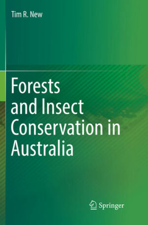Losses of forests and their insect inhabitants are a major global conservation concern, spanning tropical and temperate forest regions throughout the world. This broad overview of Australian forest insect conservation draws on studies from many places to demonstrate the diversity and vulnerability of forest insects and how their conservation may be pursued through combinations of increased understanding, forest protection and silvicultural management in both natural and plantation forests. The relatively recent history of severe human disturbance to Australian forests ensures that reasonably natural forest patches remain and serve as models for many forest categories. They are also refuges for many forest biota extirpated from the wider landscapes as forests are lost, and merit strenuous protection from further changes, and wider efforts to promote connectivity between otherwise isolated remnant patches. In parallel, the recent attention to improving forest insect conservation in harmony with insect pest management continues to benefit from perspectives generated from better-documented faunas elsewhere. Lessons from the northern hemisphere, in particular, have led to revelations of the ecological importance and vulnerability of many insect taxa in forests, together with clear evidence that conservation can work in concert with wider forest uses. A brief outline of the variety of Australian tropical and temperate forests and woodlands, and of the multitude of endemic and, often, highly localised insects that depend on them highlights needs for conservation (both of single focal species and wider forest-dependent radiations and assemblages). The ways in which insects contribute to sustained ecological integrity of these complex ecosystems provide numerous opportunities for practical conservation.