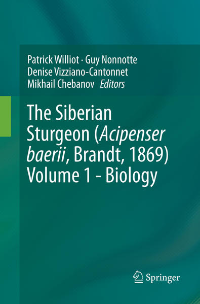 Honighäuschen (Bonn) - The biology of the Siberian sturgeon, Acipenser baerii Brandt 1869, has become a very attractive subject of investigation for biologists since the 1980s. This volume 1 is part of a two-volume set devoted to the species, the second of which focuses on farming. The present volume is divided into three parts: Biology and ecology, Biology and physiology of reproduction, and Ecophysiology, i.e. adaptation to the environment. The first part addresses a broad range of topics, such as: the ecology, including a new approach to species-specificity, a new insight on the mineralization of vertebral elements, two approaches to sex determination, transposable elements in the gonads, early ontogeny, olfaction and gustation, nutrition and swimming. The second part includes neurochemical and anatomical descriptions of the central nervous system and an updated version of the oogenesis, the characteristics of both sperm and spermatozoa, and a synthesis on gonadal steroids (synthesis, plasmatic levels and biological activities). In turn, the third part reveals how the physiology of the species changes depending on environmental factors such as oxygen, ammonia, and nitrite. Some fundamental consequences of ammonia are developed (sublethal and lethal levels, effects on gill epithelium and haematology, acid-base balance, on AA and adenyl nucleotides levels in plasma, brain and muscle tissue). In addition, the book includes two methodological chapters dealing with fish dorsal aortic cannulation and respiration physiology.