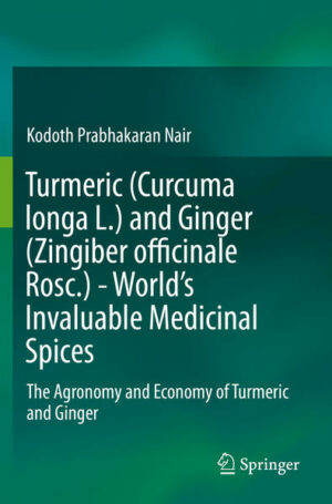 Honighäuschen (Bonn) - This book discusses the various aspects, from production to marketing of turmeric and ginger, the worlds two most important and invaluable medicinal spice crops. The book begins with their origin and history, global spread, and goes on to describe the botany, production agronomy, fertilizer practices, pest management, post-harvest technology, pharmacology and nutraceutical uses. The book presents the economy, import-export and world markets involved with reference to turmeric and ginger. It would be a benchmark and an important reference source for scientists, students, both undergraduate and post graduate, studying agriculture and food sciences and policy makers. It would be of great interest to professionals and industry involved in spice trade.