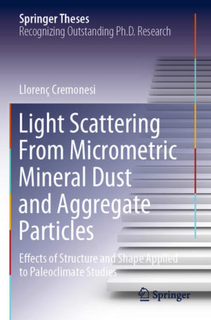 Honighäuschen (Bonn) - Light scattering from particles in the nanometric and micrometric size range is relevant in several research fields, such as aerosol science and nanotechnology. In many applications, the description of the optical properties of non-spherical, inhomogeneous particles is still inadequate or requires demanding numerical calculations. LorenzMie scattering and effective medium approximations represent currently the main theoretical tools to model such particles, but their effectiveness has been recently called into question. This work examines how the morphology of a particle affects its scattering parameters from an experimental standpoint, supporting findings with extensive simulations. The dust content of Antarctic, Greenlandic, and Alpine ice cores is analysed with a particle-by-particle approach. Moreover, a study on colloidal aggregates shows that correlations among the fields radiated by primary particles are responsible for the poor agreement of effective medium approximations with experimental results. On the theoretical side, an interpretation in terms of the structure factor is given, which satisfactorily describes the data. The insights of this thesis are relevant for quantifying the contribution of mineral dust to the radiative energy balance of the Earth.