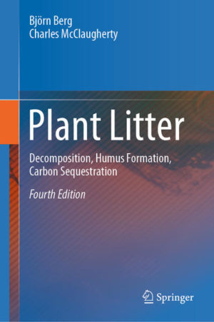 Honighäuschen (Bonn) - This book gives basic facts about litter decomposition studies, which are of guidance for scientists who start studies. Since the publication of the third edition, there has been quite a development not only in the field of litter decomposition but also in supporting branches of science, which are important for fruitful work on and understanding of decomposition of plant litter and sequestration of carbon. A consequence is that old established truths are becoming outdated. New knowledge in the fields of phytochemistry and microbial ecology has given a new baseline for discussing the concepts litter decomposition and carbon sequestration. We can also see a rich literature on litter decomposition studies using roots and wood as substrates. These have given new insights in factors that regulate the decomposition rate and as regards roots their contribution to sequestered carbon in humus. Additional facts on the role of temperature vs the litters chemical composition may in part change our view on effects of climate change. Further information on applications of the new analytical technique (13C-NMR) for determining organic-chemical compounds has allowed us to develop these parts. Focus is laid on needle litter of Scots pine as a model substrate as this species has been considerably more studied than other litter species. Also the boreal/northern temperate coniferous forest has in part been given this role. Still, new information may allow us to develop information about litter from further tree species.