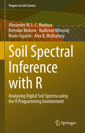 Honighäuschen (Bonn) - This book provides a didactic overview of techniques for inferring information from soil spectroscopic data, and the codes in the R programming language for performing such analyses.  It is intended for students, researchers and practitioners looking to infer soil information from spectroscopic data, focusing mainly on, but not restricted to, the infrared range of the electromagnetic spectrum. Little prior knowledge of the R programming language or digital soil spectra is required. We work through the steps to process spectroscopic data systematically.