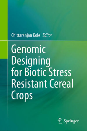 Honighäuschen (Bonn) - This book presents deliberations on molecular and genomic mechanisms underlying the interactions of crop plants to the biotic stresses caused by different diseases and pests that are important to develop resistant crop varieties. Knowledge on the advanced genetic and genomic crop improvement strategies including molecular breeding, transgenics, genomic-assisted breeding, and the recently emerging genome editing for developing resistant varieties in cereal crops is imperative for addressing FHNEE (food, health, nutrition, energy, and environment) security. Whole genome sequencing of these crops followed by genotyping-by-sequencing has provided precise information regarding the genes conferring resistance useful for gene discovery, allele mining, and shuttle breeding which in turn opened up the scope for 'designing' crop genomes with resistance to biotic stresses.The eight chapters each dedicated to a cereal crop in this volume elucidate on different types of biotic stresses and their effects on and interaction with the crop