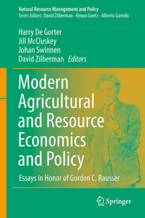 Honighäuschen (Bonn) - This volume celebrates the life and career of Gordon Rausser, pioneer and leader in natural resource economics, while critically overviewing the emerging literature in the field. As the chair of the Agriculture and Resource Economics department at UC Berkeley, Rausser led the transformation of the department from a traditional agricultural economics department to a diverse resource economics department addressing issues of agriculture, food, natural resources, environmental economics, energy, and development. This book builds on this theme, showcasing not only the scope of Rausser's work but also key developments in the field. The volume is organized into two parts. The first part speaks about the lessons of Gordon Rausser's career, in particular, his role as a leader in different spheres, his capacity to integrate teaching and entrepreneurship, and his impact on the world food system. The second part will address some of the significant developments in the field he contributed to and how it relates to his work. The chapters include contributions from modern leaders in the economics field and cover diverse topics from many subfields including public policy, public finance, law, econometrics, macroeconomics, and water resources. Providing an excellent reference, as well as a celebration of a pivotal figure in the field, this volume will be useful for practitioners and scholars in agricultural and resource economics, especially the many individuals familiar with Gordon Rausser and his career.
