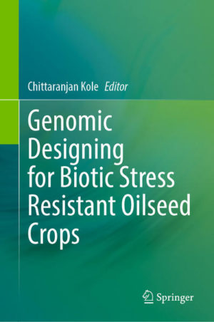 Honighäuschen (Bonn) - Biotic stresses cause yield loss of 31-42% in crops in addition to 6-20% during post-harvest stage. Understanding interaction of crop plants to the biotic stresses caused by insects, bacteria, fungi, viruses, and oomycetes, etc. is important to develop resistant crop varieties. Knowledge on the advanced genetic and genomic crop improvement strategies including molecular breeding, transgenics, genomic-assisted breeding and the recently emerging genome editing for developing resistant varieties in oilseed crops is imperative for addressing FPNEE (food, health, nutrition. energy and environment) security. Whole genome sequencing of these crops followed by genotyping-by-sequencing have facilitated precise information about the genes conferring resistance useful for gene discovery, allele mining and shuttle breeding which in turn opened up the scope for 'designing' crop genomes with resistance to biotic stresses.The eight chapters each dedicated to an oilseed crop in this volume elucidate on different types of biotic stress agents and their effects on and interaction with the crop plants