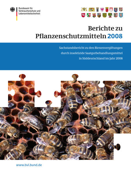 Honighäuschen (Bonn) - Ende April/Anfang Mai 2008 kam es in Südwestdeutschland zu Bienenvergiftungen, bei denen nach letzten Erhebungen etwa 11.500 Völker von 700 Imkern teilweise erheblich geschädigt wurden. Während der Suche nach den Ursachen richtete sich der Verdacht schnell auf Maissaatgut, das mit dem Insektizid Clothianidin behandelt worden war. Die Analysen des Julius Kühn-Instituts bestätigten den Verdacht. Der Sachstandsbericht zu den Bienenvergiftungen ist eine Publikation des deutschen Bundesamtes für Verbraucherschutz und Lebensmittelsicherheit (BVL).