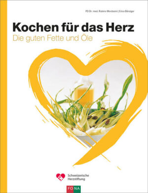 Gute Fette für ein gesundes Herz · Alles über Fette und ihre Wirkungsweise · Leicht verständlich: «gutes» und «schlechtes» Cholesterin · Herzgesunde Rezepte und Ernährungstest Alles über Fette und Cholesterin. Eigentlich wissen es alle: Ein normales Körpergewicht, viel Bewegung und eine gesunde Ernährung sind gut für das Herz. Nicht alle Fette machen dick. Diese Tatsache verunsichert viele Menschen, galten doch die Fette lange Zeit als Bösewichte schlechthin. Die richtigen Fette richtig eingesetzt sind für unser Gesundheit wertvoll und wirken sogar präventiv, insbesondere bei Herz- und Gefässerkrankungen. In den Rezepten werden die Fette mit weiteren wertvollen herzschützenden Lebensmitteln ergänzt. Nebst köstlichen Rezepten bekommt der Leser fundierte Informationen zur richtigen Fettwahl und wertvolle medizinische Empfehlungen für einen herzgesunden Lebensstil.