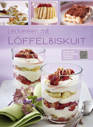 Löffelbiskuits – wer kennt und liebt sie nicht? In diesem Buch stecken viele Rezepte rund um das beliebte Keksgebäck, das uns seit Kindertagen bekannt ist. Neben Tiramisu-Klassikern finden Sie hier köstliche Desserts aus dem Glas, wie beispielsweise Trifles, sowie sahnige Torten, die Ihrer Familie und Ihren Gästen schmecken werden. Für all diejenigen, die ihre Löffelbiskuits selbst backen möchten, bietet das Buch ebenfalls ein Rezept, das selbst Backanfängern gelingen wird. Zudem können für den schnellen Einkauf sämtliche Einkaufslisten zu allen Rezepten via QR-Code aufs Handy geladen werden.