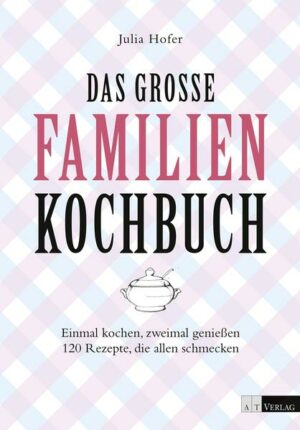 'Einmal kochen  zweimal essen', das ist die Grundidee dieses Kochbuchs. So lässt sich die alltägliche Familienküche praktisch, abwechslungsreich und dazu maximal zeit- und arbeitssparend bewältigen. Alle vorgeschlagenen Gerichte können auf Vorrat gekocht werden. Sie lassen sich entweder einfrieren, oder gewisse Zutaten werden in grösseren Mengen gekocht und am nächsten Tag in ein völlig neues Gericht verwandelt. Ein schlaues Familienkochbuch mit über 120 Rezepten, die nicht nur Kindern, sondern auch Erwachsenen schmecken und die sich im hektischen Alltag berufstätiger Eltern bewähren. Mit viel praktischem Küchenwissen und den besten Tricks, die Arbeit und Zeit sparen. "Das grosse Familienkochbuch" ist erhältlich im Online-Buchshop Honighäuschen.