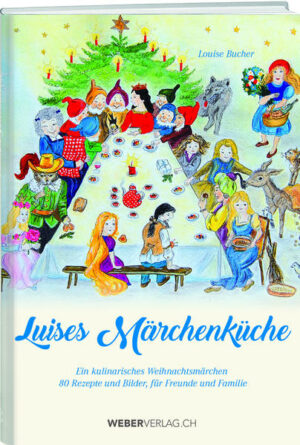 Wenn Weihnachten naht, feiern auch die Märchenheldinnen und -helden miteinander das Fest der Feste und es wird herrlich getafelt. Möchtest du wissen, wie es hier zu- und hergeht? Entdecke die würzigen Lieblingsgerichte der sieben Zwerge, Rotkäppchens Waldbeerkonfitüre, Frau Holles süsse Apfelküchlein mit Vanilleschnee und viele weitere märchenhafte Speisen. Rund 80 herzhafte Hausrezepte werden in diesem Buch aufgedeckt, alle leicht nachzukochen und illustriert mit farbigen Zeichnungen  ein zauberhaftes Kocherlebnis für Gross und Klein. "Luises Märchenküche" ist erhältlich im Online-Buchshop Honighäuschen.
