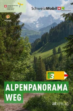 Die nationale Route 3 Alpenpanorama-Weg zieht sich quer durch die Schweiz - von Rorschach am Bodensee durch das Appenzellerland