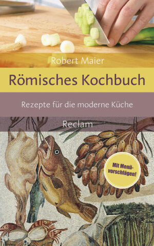 Meerbarben in Dillsauce, Holunderbeerenomelett, Spanferkel mit Koriandersauce: Lust auf eine kulinarische Zeitreise? Mit diesem Band wird sie möglich. Robert Maier liefert römische Rezepte zum Nachkochen in der heutigen Küche: Vorspeisen und Hauptgerichte, Desserts und Eingemachtes, Gebäck und Getränke - dazu ganze Menüvorschläge. Damit alles gelingt, gibt es Angaben zu Zeitaufwand und Schwierigkeitsgrad und damit die Auswahl einfacher wird, sind alle Rezepte kategorisiert: vegan, vegetarisch, mit Fisch, mit Geflügel etc. Dazu gibt’s Wissenswertes über die römische Küche: Wie viel musste man im alten Rom für gutes Essen hinlegen? Welche Zutaten kannten die Römer, und welche noch nicht? Was ist von der römischen Küche geblieben?