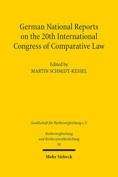 Honighäuschen (Bonn) - Contributions from members of the German Association for Comparative Law will be among the papers presented at this summer's twentieth International Congress of Comparative Law, to be held for the first time in Asia at Fukuoka, Japan, in July. In a strong range of topics, one focus during the six-day congress will be on questions of multiculturalism and language that concern both comparative law methodology and other legal fields such as family law. Further dealt with will be matters particularly relevant to consumer protection, ranging from choice of court agreements to price control in contracts, duty of information, the regulation of crowd-funding, as well as leisure and travel contracts. Another focus will be on digitalisation's far-reaching economic, societal and legal implications, with questions of data protection in the realm of comparative law accentuated by contributions on the right to be forgotten or current national legal orders. Overall, the volume will reflect the present state of discussions within German jurisprudence. With contributions by:Christina Breunig, Moritz Brinkmann, Johanna Croon-Gestefeld, Anatol Dutta, Katharina Erler, Matthias Fervers, Stefan Grundmann, Beate Gsell, Dirk Hanschel, Wolfgang Hau, Leonhard Hübner, Luca Kaller, Jürgen Kühling, Sebastian Mock, Joachim Münch, David Rüther, Anne Sanders, Bianca Scraback, Stefanie Schmahl, Martin Schmidt-Kessel, Boris Schinkels, Andreas Spickhoff, Klaus Tonner