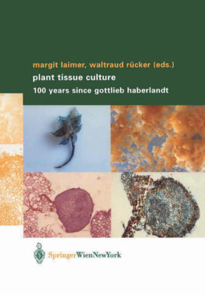 Honighäuschen (Bonn) - In 2002 the 100th anniversary of the publication on "Culturversuche mit isolierten Pflanzenzellen" by Gottlieb Haberlandt was celebrated. Haberlandt´s vision of the totipotency of plant cells represents the actual beginning of tissue culture. This book pays homage to a great Austrian scientist and the further development of his ideas. The first part of the book contains a facsimile of the original paper which is a true artistic masterpiece and its first translation into English from 1969. The second and third parts describe Haberlandt´s life and work and early historical aspects of the development of plant tissue culture. The fourth part of the book contains an overview of important topics of plant tissue culture with the most promising areas of application to date and an outlook into the future. Areas range from micropropagation, production of pharmaceutically interesting compounds, plant breeding, genetic engineering of crop plants, including trees, and cryopreservation of valuable germplasm.