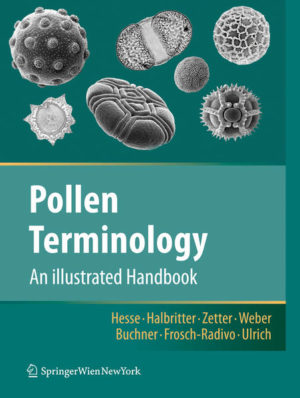 Honighäuschen (Bonn) - Palynology is important in basic as well as in manifold applied sciences, as e.g. biology, medicine, forensics, earth history, climatology and food production. This volume is the first fully illustrated handbook of palynological principles and glossary terms, exclusively using LM and EM micrographs of superior quality. A comprehensive General Chapter on pollen morphology, anatomy, pollen development etc. based on the present knowledge in palynology introduces the reader in the world of pollen. The glossary part comprises more than 300 widely used terms illustrated with over 1.000 high quality light and/or electron microscopic pictures to show the character range of a term. Terms are grouped by feature, e.g. ornamentation, where each term is illustrated on a separate page, definition and original citation included and where necessary, provided with a comprehensive explanatory comment. The term's use in LM, SEM or TEM and its assignment to anatomical, morphological and/or functional pollen features is indicated by icons and colour coding, respectively. This handbook is not only a valuable source for students and researchers but also for all persons interested in pollen and its aesthetic beauty.