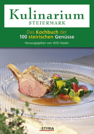 Die Steiermark hat sich in den vergangenen Jahren erfolgreich als Hochburg der Genusskultur etabliert und hat heute unter Österreichs Bundesländern den Ruf, das „Schlaraffenland“ schlechthin zu sein, zumal sich eine herzhafte Köstlichkeit an die andere reiht, ganz zu schweigen von kulinarisch so einzigartigen Leitprodukten wie dem „Almochsen“, dem „Sulmtaler Huhn“, dem Steirerkas oder dem Kürbiskernöl, um nur einige Beispiele zu nennen. Willi Haider ist einer der Genussbotschafter der Steiermark, der nicht nur mit seiner Kochschule und als Kochbuchautor einen hohen Bekanntheitsgrad im gesamten deutschsprachigen Raum hat, sondern auch mit diesem Buch in die Kochtöpfe aller anderen berühmten Kollegen blicken lässt: 100 ausgewählte Wirte sandten ihre Lieblingsrezepte, und Willi Haider wählte jeweils eines aus, das auch Laien nachkochen können.