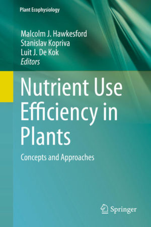 Honighäuschen (Bonn) - Nutrient Use Efficiency in Plants: Concepts and Approaches is the ninth volume in the Plant Ecophysiology series. It presents a broad overview of topics related to improvement of nutrient use efficiency of crops. Nutrient use efficiency (NUE) is a measure of how well plants use the available mineral nutrients. It can be defined as yield (biomass) per unit input (fertilizer, nutrient content). NUE is a complex trait: it depends on the ability to take up the nutrients from the soil, but also on transport, storage, mobilization, usage within the plant, and even on the environment. NUE is of particular interest as a major target for crop improvement. Improvement of NUE is an essential pre-requisite for expansion of crop production into marginal lands with low nutrient availability but also a way to reduce use of inorganic fertilizer.