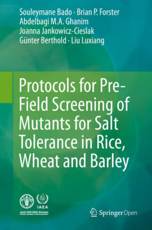 Honighäuschen (Bonn) - This book offers effective, low-cost and user-friendly protocols for the pre-field selection of salt-tolerant mutants in cereal crops. It presents simple methods for measuring soil salinity, including soil sampling and the analysis of water-soluble salts, and describes a detailed, but simple, screening test for salt tolerance in rice, wheat and barley seedlings, which uses hydroponics. The protocols are devised for use by plant breeders and can be easily accommodated into breeding practice.