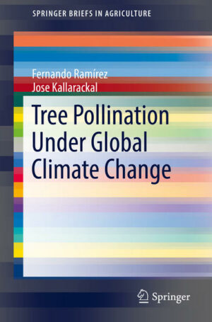 This brief reviews the pollination aspects of both wild and domesticated fruit tree species in a global climate change context. It explores cross-pollination mediated by insects, vertebrates and abiotic factors, self-pollination and their global warming implications. The authors identify the link between abiotic factors such as precipitation and severe droughts in the context of tree pollination and climate change. Furthermore, pollination and conservation implications in agriculture as well as wild tree populations are explored. Emphasis has been given to fruit trees growing in tropical, subtropical and temperate environments.