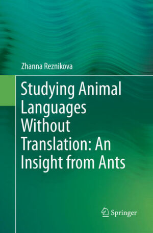 Honighäuschen (Bonn) - The Author of this new volume on ant communication demonstrates that information theory is a valuable tool for studying the natural communication of animals. To do so, she pursues a fundamentally new approach to studying animal communication and linguistic capacities on the basis of measuring the rate of information transmission and the complexity of transmitted messages. Animals communication systems and cognitive abilities have long-since been a topic of particular interest to biologists, psychologists, linguists, and many others, including researchers in the fields of robotics and artificial intelligence. The main difficulties in the analysis of animal language have to date been predominantly methodological in nature. Addressing this perennial problem, the elaborated experimental paradigm presented here has been applied to ants, and can be extended to other social species of animals that have the need to memorize and relay complex messages. Accordingly, the method opens exciting new dimensions in the study of natural communications in the wild.