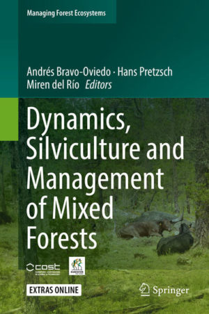 Honighäuschen (Bonn) - The capacity of mixed forests to mitigate climate change effects by increasing resilience and lowering risks is pinpointed as an opportunity to highlight the role of tree species rich forests as part of complex socio-ecological systems. This book updates and presents the state-of-the-art of mixed forest performance in terms of regeneration, growth, yield and delivery of ecosystem services. Examples from more than 20 countries in Europe, North Africa and South America provide insights on the interplay between structure and functionining, stability, silviculture and optimization of management of this type of forests. The book also analyses the role of natural mixed forests and mixed plantations in the delivery of ecosystem services and the best modelling strategy to study mixed forest dynamics. The book is intended to serve as a reference tool for students, researchers and professionals concerned about the management of mixed forests in a context of social and environmental change.