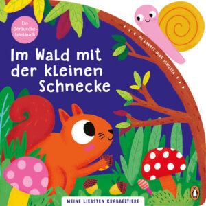 Meine liebsten Krabbeltiere - Im Wald mit der kleinen Schnecke: Pappbilderbuch mit Schiebeelement und Geräusch für Kinder ab 18 Monaten | Franziska Jaekel