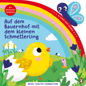 Meine liebsten Krabbeltiere - Auf dem Bauernhof mit dem kleinen Schmetterling: Pappbilderbuch mit Schiebeelement und Geräusch für Kinder ab 18 Monaten | Franziska Jaekel