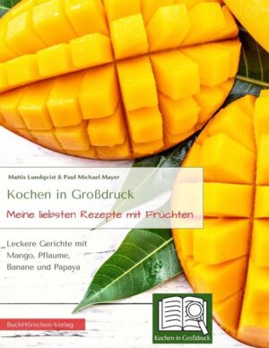 1 Buch - 100% Rezepte mit Früchten - Genießen mit Mango, Pflaumen, Banane und Papaya Wer auf der Suche nach abwechslungsreichen Gerichten mit Früchten ist, wird hier fündig werden: Für jeden Anlass finden sich hier schmackhafte Vorschläge, die dabei dennoch mit alltagsüblichen Zutaten - und natürlich Mango, Pflaumen, Banane oder Papaya - umsetzbar sind. Eine kleine Auswahl der enthaltenen Rezepte: Hausgemachter Pflaumen-Crisp Gebratene Bananenstücke mit Zimt Mango-Tilapia-Mix mit Chili und Zwiebeln Gegrillter Thunfisch mit Papaya und Macadamia-Nüssen Hausgemachtes Pflaumenbrot Guacamole mit Mango ... Jetzt zugreifen und den Speiseplan mit leckeren Früchten aufwerten! "Meine liebsten Rezepte mit Früchten" ist erhältlich im Online-Buchshop Honighäuschen.