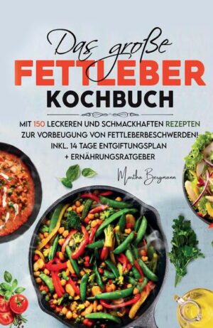 "Das große Fettleber Kochbuch" ist Ihr umfassender Leitfaden, um den Herausforderungen einer Fettleber mit einer gesunden und angepassten Ernährung zu begegnen. Wenn Sie sich oft schlapp und müde fühlen oder Symptome wie Völlegefühl und Blähungen erleben, könnte dieses Buch ein entscheidender Schritt in Richtung eines gesünderen Lebensstils sein. Martha Bergmann, die Autorin dieses Buches, bietet Ihnen nicht nur eine Sammlung von 150 einfach zuzubereitenden Rezepten, sondern auch einen wertvollen Ratgeberteil. Dieser Teil des Buches erklärt Ihnen umfassend die Funktion der Leber, was eine Fettleber ist, wie man sie erkennt, und gibt Ihnen wichtige Tipps zu bevorzugten Lebensmitteln sowie zu solchen, die vermieden werden sollten. Die Rezepte in diesem Buch sind sorgfältig ausgewählt, um Ihre Leber zu entlasten und zu entgiften, ohne dabei auf Geschmack und Vielfalt verzichten zu müssen. Sie werden entdecken, dass eine leberfreundliche Ernährung abwechslungsreich und genussvoll sein kann, und dass Sie trotz der Diätbeschränkungen köstliche Mahlzeiten genießen können. Ein besonderes Highlight ist der 14-Tage-Ernährungsplan, den Martha Bergmann exklusiv für Sie zusammengestellt hat. Dieser Plan erleichtert Ihnen den Einstieg in eine leberfreundliche Ernährung und hilft Ihnen, die neuen Ernährungsgewohnheiten in Ihren Alltag zu integrieren. Jeder Tag des Plans bietet ausgewogene Mahlzeiten für Frühstück, Mittag- und Abendessen. "Das große Fettleber Kochbuch" ist mehr als nur ein Rezeptbuch