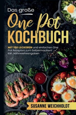 Das große One Pot Kochbuch von Susanne Weichholdt: 150 Rezepte für schnelle, einfache und köstliche Mahlzeiten Willkommen in der Welt der One Pot Gerichte - der revolutionären Methode, um köstliche Mahlzeiten mit minimalem Aufwand zu zaubern! Das "One Pot Kochbuch" von Susanne Weichholdt ist Ihr unverzichtbarer Begleiter für die schnelle, einfache und geschmackvolle Küche. Perfekt für Berufstätige, Familien, Camping-Liebhaber, Küchenneulinge und alle, die den Genuss von vielfältigen, gesunden Mahlzeiten schätzen. Für die Zeitbewussten und Berufstätigen: Nach einem anstrengenden Arbeitstag wünschen Sie sich ein schnelles, aber dennoch köstliches Essen? Dieses Buch bietet Ihnen 150 One-Pot-Rezepte, die perfekt für Ihren geschäftigen Lebensstil sind. Erleben Sie, wie einfach es ist, mit nur einem Topf gesunde und schmackhafte Gerichte zuzubereiten. Familienfreundliche Rezepte: Möchten Sie Ihre Familie mit vielfältigen und leckeren Mahlzeiten verwöhnen? Diese Sammlung von kinderfreundlichen und einfach zuzubereitenden Rezepten wird alle am Familientisch begeistern. Outdoor-Abenteurer aufgepasst: Lieben Sie Camping und Outdoor-Aktivitäten? Entdecken Sie, wie Sie mit nur einem Topf und einigen einfachen Zutaten auch unterwegs köstliche Mahlzeiten zaubern können. Einfach und Einsteigerfreundlich: Keine Sorge, wenn Sie neu in der Küche sind. Die Rezepte in diesem Buch sind unkompliziert und leicht nachzukochen, ideal für diejenigen, die ihre Kochfähigkeiten verbessern möchten. Gesund und Bewusst: Für Gesundheitsbewusste bietet dieses Buch Rezepte mit Nährwertangaben, die eine ausgewogene Ernährung unterstützen. Genießen Sie leckere, nahrhafte Mahlzeiten ohne schlechtes Gewissen. Vielfalt und Geschmack: Entdecken Sie die breite Palette an Rezepten - von Pasta und Reisgerichten über Suppen, Fleisch, Fisch bis hin zu vegetarischen, veganen, Low Carb und asiatischen Optionen. Dieses Buch bringt Abwechslung und Freude in Ihre tägliche Küche. Kaufen Sie jetzt "Das große One Pot Kochbuch" und erleben Sie, wie einfach und lecker das Kochen sein kann!