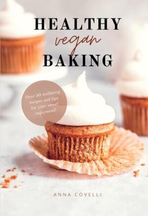 Healthy vegan baking: over 50 wellbeing recipes and tips for your sweet enjoyment! This book is for you if you want to snack healthily and feel good in your body. "Healthy vegan baking" - The baking book by Anna Covelli, founder of Ahana. With over 60 feel-good recipes for body and soul, Anna shows that vegan baking is easy and especially enjoyable. With tempting recipes ranging from Beetroot Chocolate Cake, Sweet Potato Cream to Raw Coffee Cakes, "Healthy vegan baking" introduces you to a healthy take on baking. The recipes are vegan, gluten-free and refined sugar-free, but full of mindfulness, love and flavour. Here you will discover the world of healthy ingredients and a desire for more: more joy, more well-being, more favourite recipes! The large introductory section shows how milk, egg & co. can easily be replaced by plant-based products. What does the vegan store cupboard look like? Which ingredients can be replaced in a healthy or gluten-free way? With Anna's tips, anyone can bake great! Recipe notes are included with each recipe, making it especially easy to modify the recipes to suit preferences. This way, even people with intolerances can enjoy without worries. Have fun being amazed, getting creative and enjoying precious moments with "Healthy vegan baking". Healthy vegan baking - the baking book: - Over 50 tried and tested recipes - Simple vegan and gluten-free baking - Free from refined sugar - Useful baking tips and basic ingredients - Introduction with valuable information on healthy baking - Knowledge about vegan alternatives