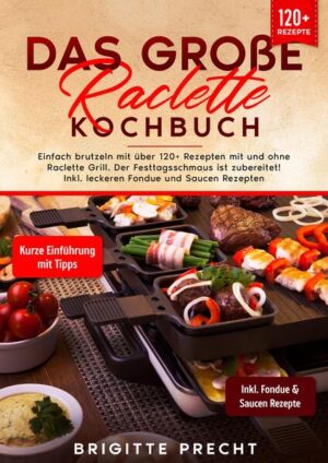 Dieses Raclette-Kochbuch ist voll von köstlichen, leicht zuzubereitenden Rezepten! Mit über 120+ Rezepten zur Auswahl, finden Sie in diesem Kochbuch bestimmt das, wonach Sie suchen... Raclette ist sowohl der Name eines Käses als auch der Name eines typischen Après-Ski-Gerichts, das aus demselben Käse hergestellt wird. Er stammt ursprünglich aus der Schweiz, ist aber auch in der französischen Region zu finden, die an die Schweiz grenzt. Der Name leitet sich vom französischen racler ab, was "schaben" bedeutet. Wie schmeckt Raclette? Dieser fantastische Kuhmilchkäse hat eine wunderbar cremige Textur und einen salzigen, leicht süßen, leicht nussigen Geschmack, nicht unähnlich dem Gruyere. Er ist ziemlich aromatisch und wird umso schärfer, je länger der Käselaib reift. Lassen Sie sich aber nicht vom Geruch täuschen: Raclette schmeckt nicht so stark, wie er riecht. Es gibt auch aromatisierte Versionen des Käses. So gibt es Raclette mit Pfefferkörnern, Kräutern, Knoblauch und sogar Trüffeln! Wie man Raclette isst Sie sitzen alle um einen Tisch herum. Der Raclette Grill wird in die Mitte des Tisches gestellt und alle Raclette-Zutaten werden um ihn herum platziert. Jeder bekommt sein eigenes Raclette-Pfännchen. Ihr wählt eure Lieblingszutaten aus und legt sie in euer Pfännchen. Ihr deckt die Zutaten mit einer Scheibe Käse ab und legt sie unter den Grill. Sobald der Käse geschmolzen ist und blubbert, ist er fertig zum Essen. Der obere Teil des Grills wird zum Grillen und Kochen von Fleisch und anderen Zutaten verwendet. Sie können darauf Zwiebeln, Würstchen oder Grillfleisch anbraten. Achten Sie darauf, dass Sie keine zu fettigen Zutaten verwenden, denn Sie wollen nicht, dass das Fett auf Ihre Gäste spritzt. Was man zum Raclette trinkt Traditionell wird dieses käsige Vergnügen mit Tee, Wein oder Bier serviert. Die besten Weine für Raclette sind Grauburgunder (der französische Stil), Riesling oder Schweizer Weißweine wie Gutedel. Sollten Sie jemals die Gelegenheit haben, dieses wunderbare Gericht in seinem Heimatland zu probieren, werden Ihnen die Schweizer sagen, dass es ein absolutes Tabu ist, Wasser zum Raclette zu trinken. Sie brauchen etwas mit einem gewissen Säuregehalt, um die Fette im Raclette aufzuspalten und den Gaumen zwischen den Bissen frisch zu halten. Die richtigen Zutaten Käse: Ein Großteil des Raclette-Käses stammt nach wie vor aus der Schweiz oder Frankreich (aus Kuh-, Schaf- und Ziegenmilch). An der Spitze steht der Reading Raclette von der Spring Brook Farm in Vermont, ein Rohmilch-Kuhkäse der aus einer kleinen, grasgefütterten Herde hergestellt wird, die vor Ort aufgezogen wurde. Der Käse ist zwar weicher als ein traditionelles Raclette, hat aber im geschmolzenen Zustand das bekannte süß-butterige Profil. Er ist 3-6 Monate gereift und weist eine sehr schmackhafte Rinde auf. Raclette-Ideen für alternativen Käse? •Mozzarella (mild und schmilzt sehr gut) •Cheddar •Butterkäse oder Gouda (besonders beliebt bei Kindern) •Brie •Gorgonzola (oder ein anderer Blauschimmelkäse) •Feta Kartoffeln: Die traditionellen Raclette-Kartoffeln werden Bintje genannt. Bintjes, haben eine seidige Schale und ein cremiges, gelbes Fruchtfleisch, wenn sie gekocht werden. Ihr geringer Stärkegehalt macht sie zu einer idealen Allzweckkartoffel, die auch beim Kochen ihre Form behält, der am häufigsten verwendeten Auswahl für Raclettes. (mehr Informationen finden Sie im Buch)