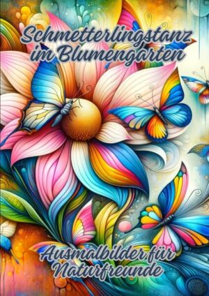 Schmetterlingstanz im Blumengarten: Ausmalbilder für Naturfreunde | Diana Kluge