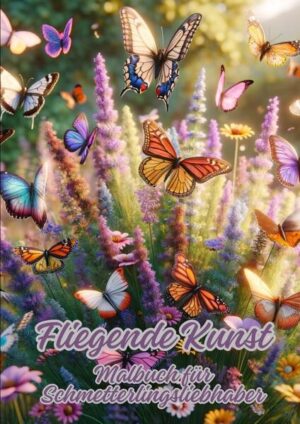 Fliegende Kunst: Malbuch für Schmetterlingsliebhaber | Diana Kluge