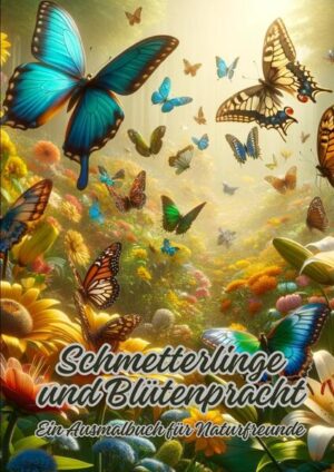 Schmetterlinge und Blütenpracht: Ein Ausmalbuch für Naturfreunde | Diana Kluge